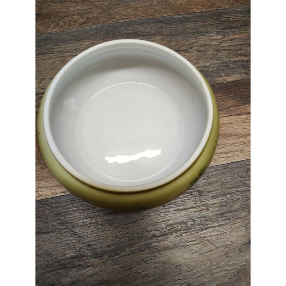 Vintage Nippon Hand Painted Porcelain Covered Jewelry Trinket Powder Box Cottage - Picture 4 of 11